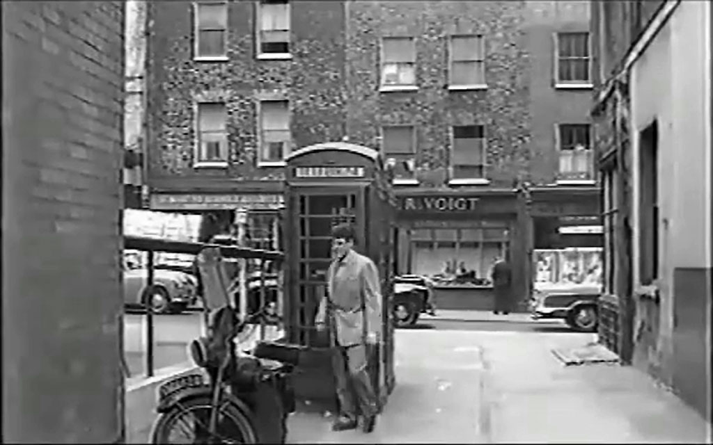 Tower Court, London WC2 looking towards Earlham Street. Circa 1959