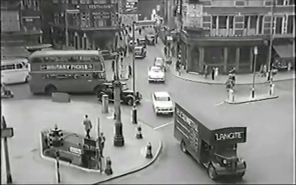 Cambridge Circus, London WC2 looking directly towards Moor Street. Circa 1959