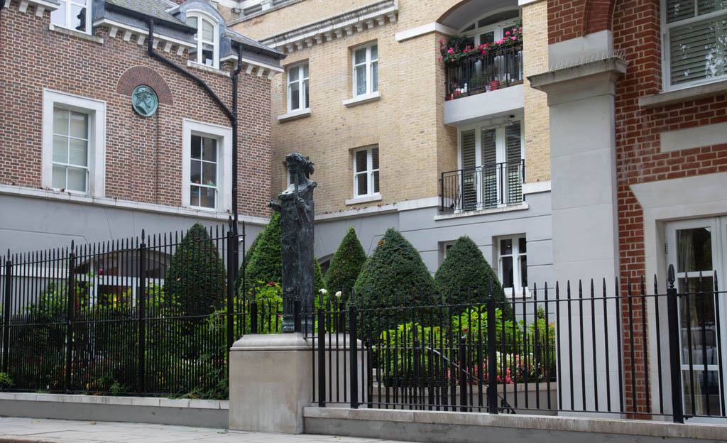 The rear of Rochester Row police station as was, Vincent Square, London SW1.