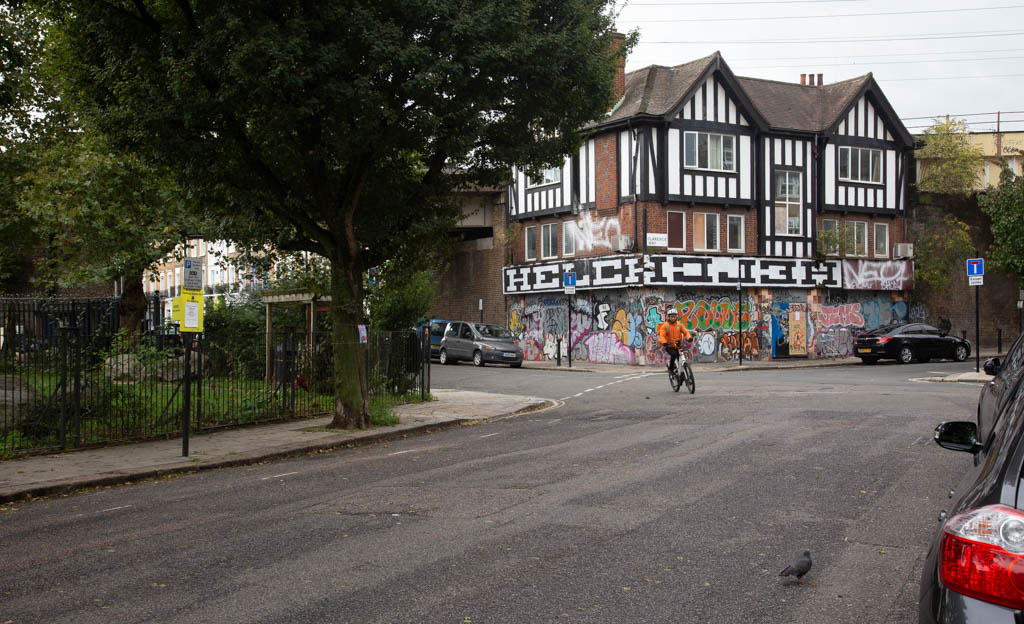 Clarence Way with 57 Hartland Road, London NW1 in the background.