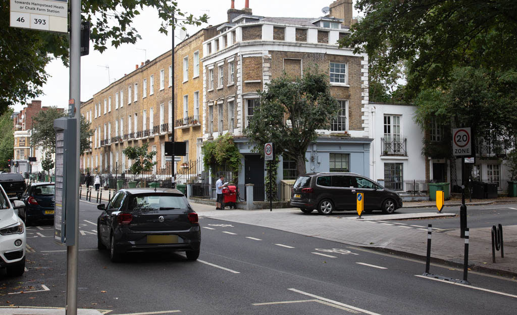 Prince of Wales Road, London NW5 and NW1, with Weedington Road (now Talacre Road) to the left