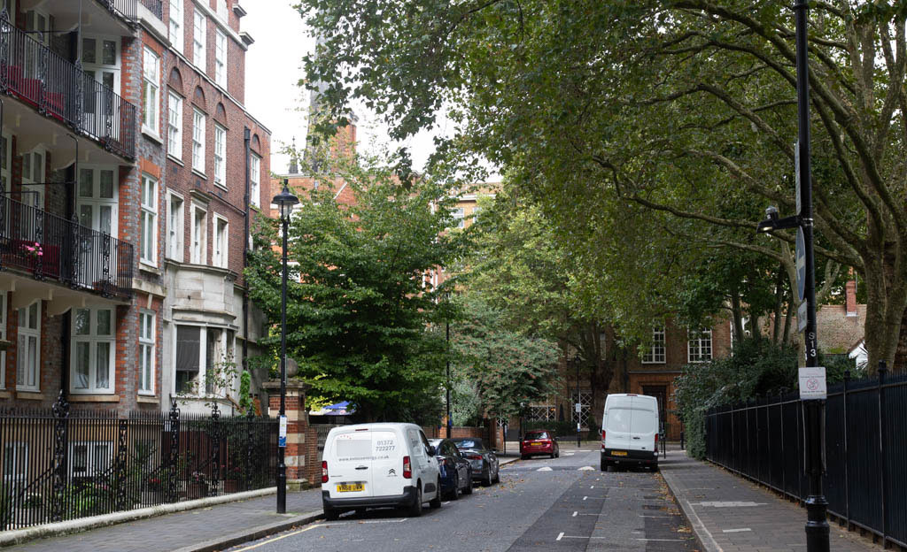 Vincent Square, London SW1, looking north