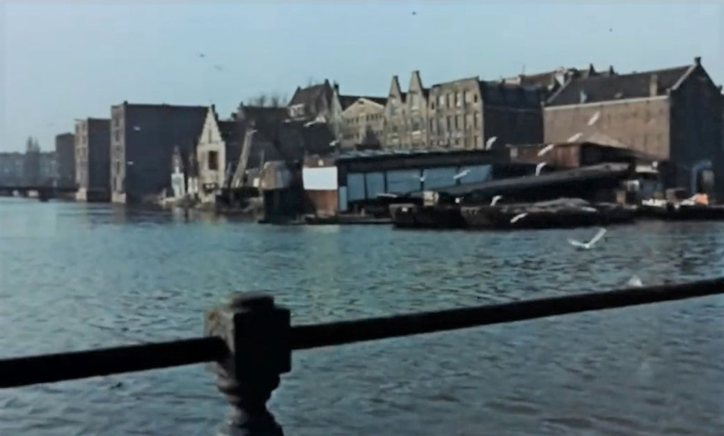 Intersection Realengracht and Bickersgracht, Amsterdam. Circa 1960