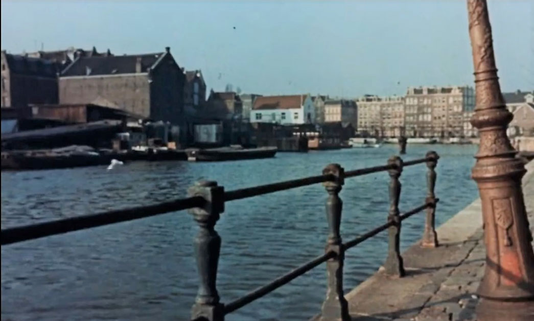 Intersection Realengracht and Bickersgracht, Amsterdam Circa 1960