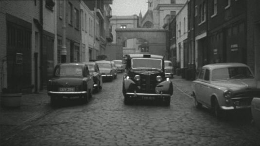 Belgrave Mews West, SW1 looking towards West Halkin Street Circa 1960