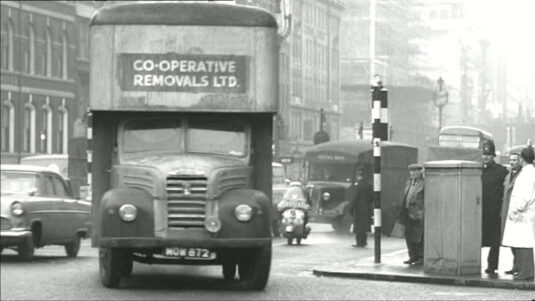 Farringdon Street about to turn into Ludgate Hill Circa 1960