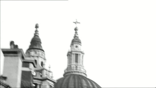 the top of St. Paul's Cathedral. Circa 1960