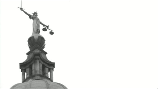?Scales of Justice? above the Old Bailey, Circa 1960
