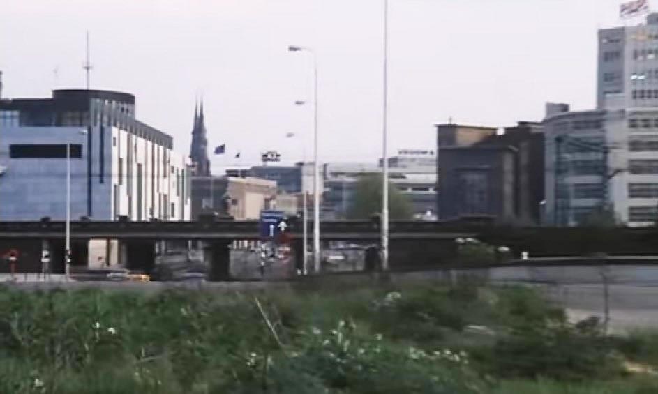 Eindhoven, in the background can be seen the Sint Catherinachurch Circa 1971