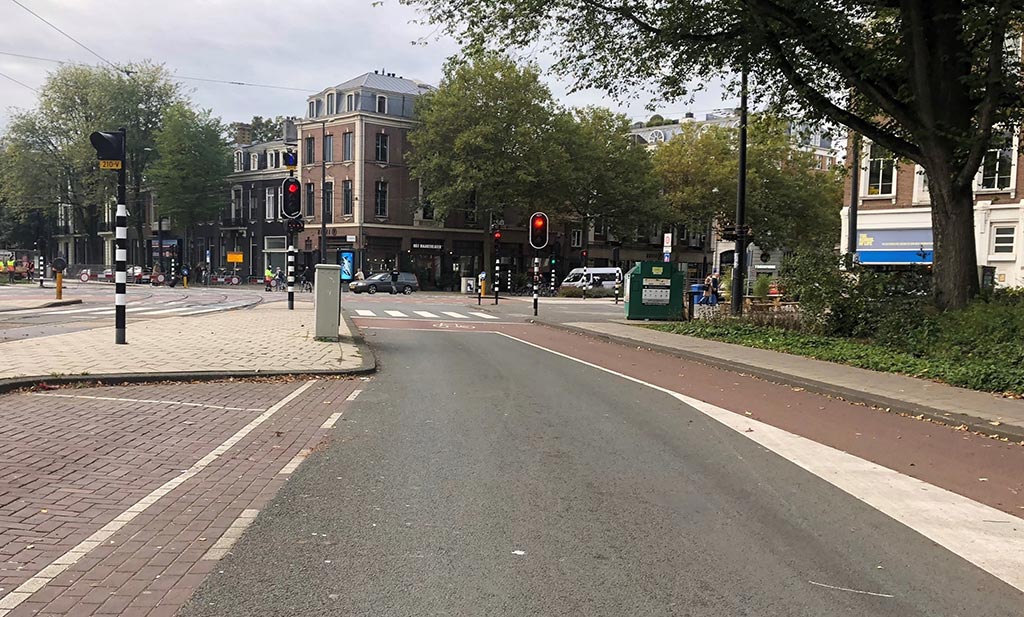Fredericksplein and looking in the direction of Weteringschans, Amsterdam