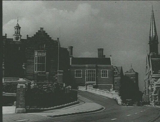 Harrow School as seen from High Street, Harrow, Middlesex Circa 1941
