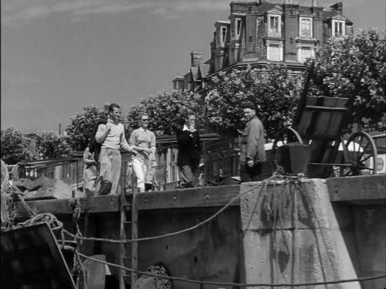 Deauville Quay, France and the corner of Bd. Fernand Moureaux and Rue Notre Dame in the background Circa 1954
