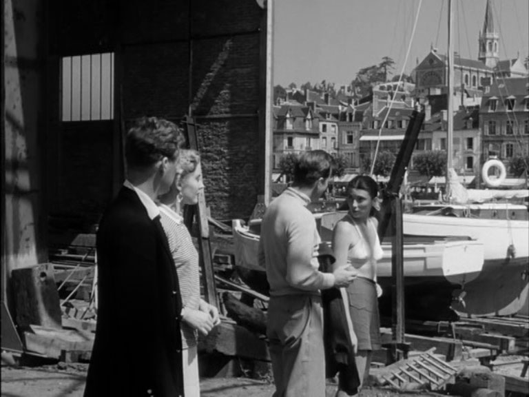Saint Gatien in the background. Quai de la Touques before re-development. Circa 1954