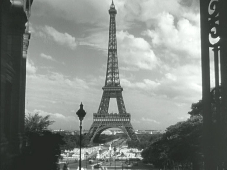 Eiffel Tower from circa Trocadero Gardens, Paris Circa 1954