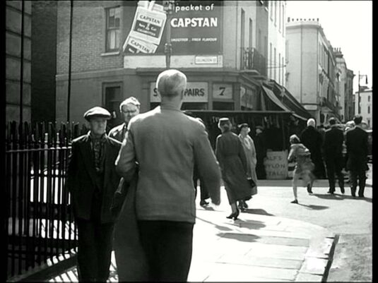 Churton Street with, at the time, Lillington Street off to the left again. Circa 1958