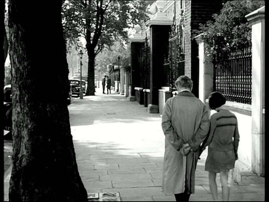 Cheyne Walk, SW3 looking west shot from the corner with Cheyne Gardens Circa 1958