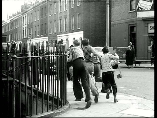 Churton Street as they run off down Lillington Street. Circa 1958