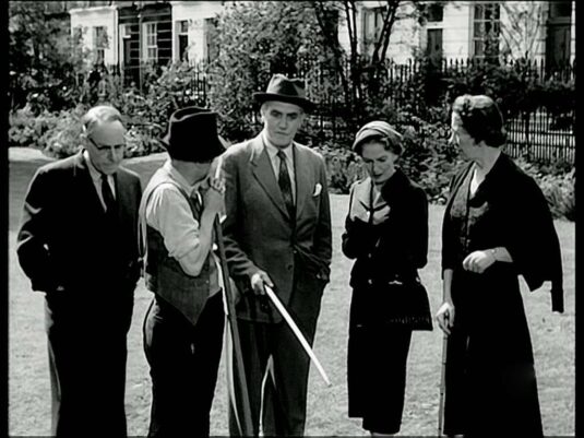 Markham Square Gardens with 37 Markham Square mid background. Circa 1958