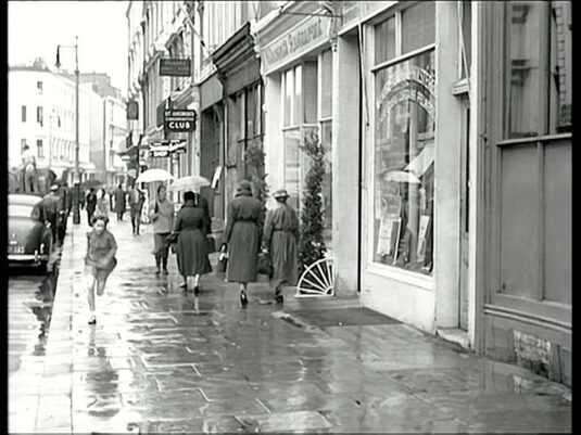 Churton Street outside her ‘home’, ‘Vincents’ at No 28 Circa 1958