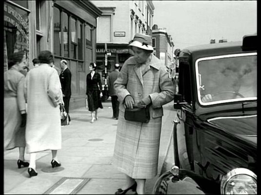 Outside 28 Churton Street with Churton Place going off left. Circa 1958