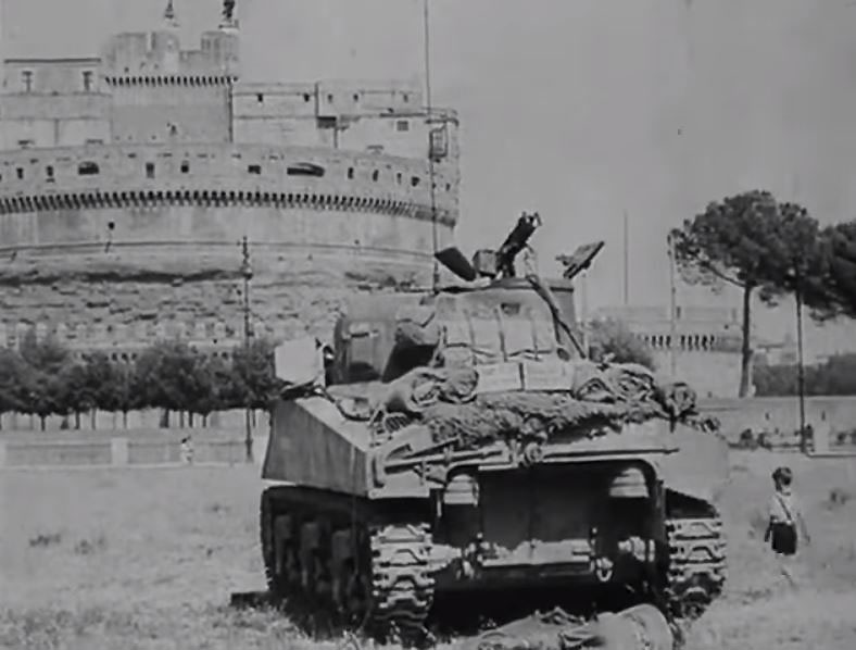 The western site of the Castel Sant'Angelo. Circa 1946