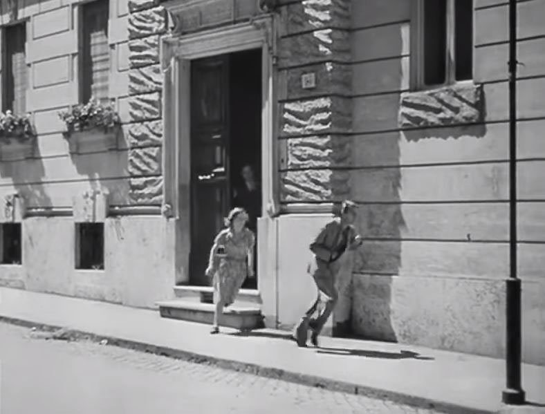 The corner building Via Montevideo, 13 Rome Circa 1946