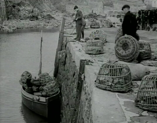 Coverack harbour. Circa 1949