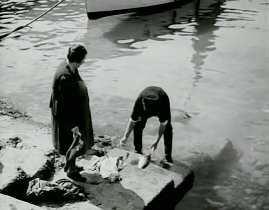 Coverack harbour. Circa 1949