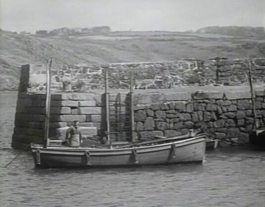 Coverack harbour. Circa 1949