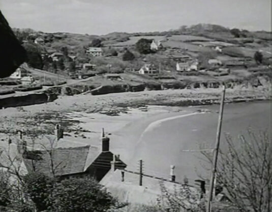 Looking west across the Coverack Bay. Circa 1949