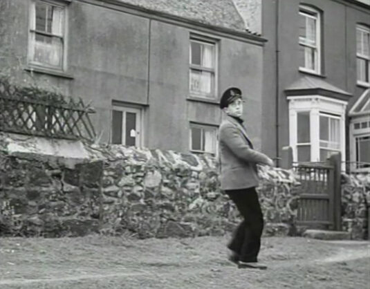 ‘Trevarrow Cottage’ to the left and ‘Polwithen’ to the right. Coverack, Cornwall Circa 1949