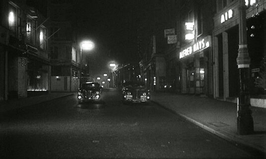 New Bond Street looking south to Old Bond Street with Clifford Street seen off to the left. Circa 1962