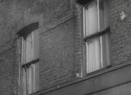 First floor windows 403 The Highway, London E1 Circa 1949