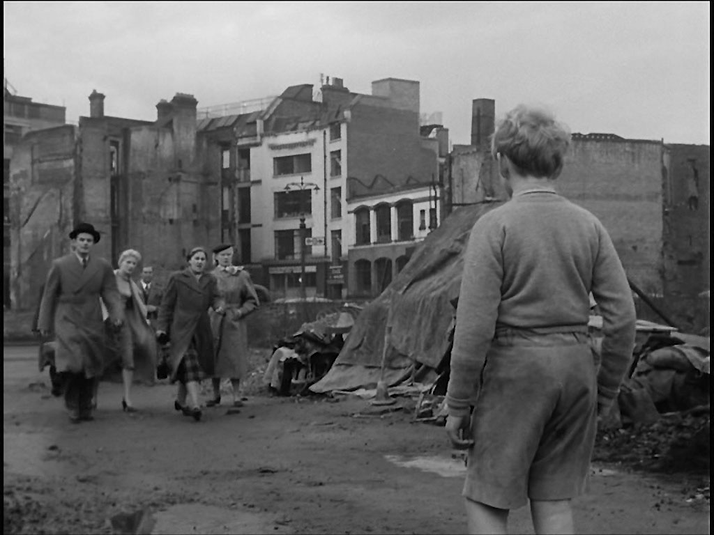 looking North West to Half Moon Court, EC1. Circa 1956