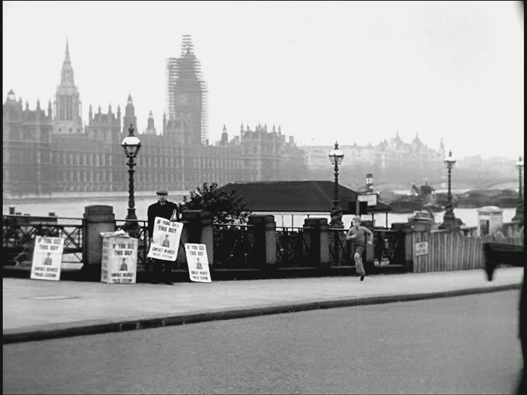 South side of Lambeth Bridge, Lambeth Palace Road. Circa 1956