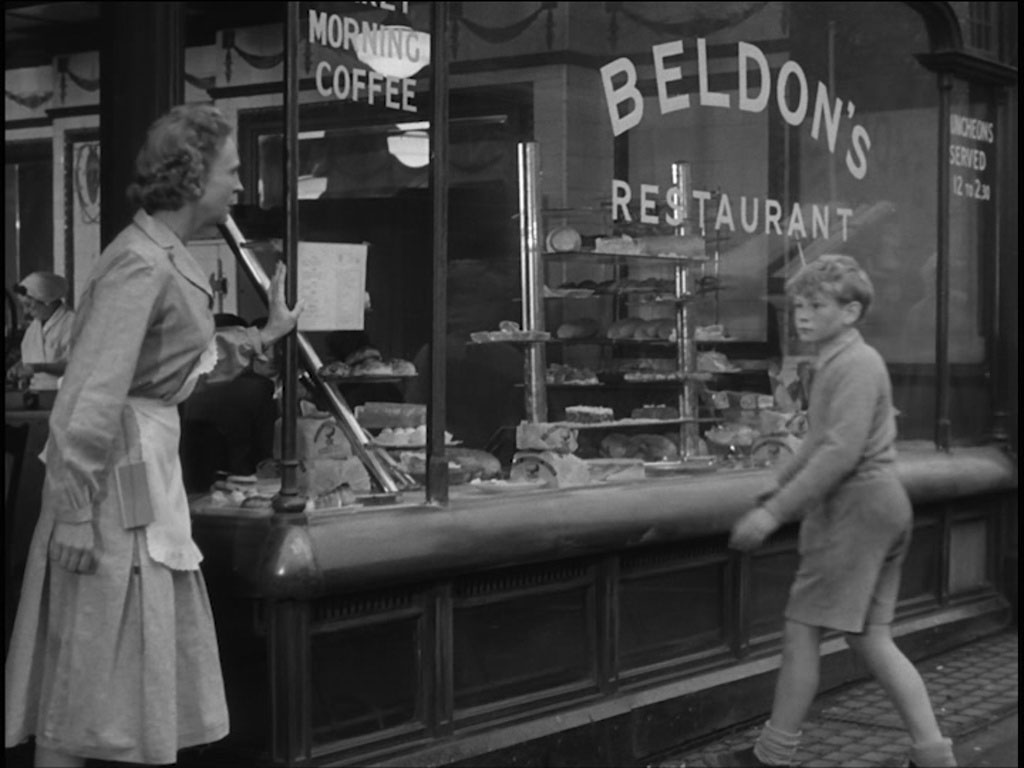 Outside 8 Blackfriars Road. Circa 1956