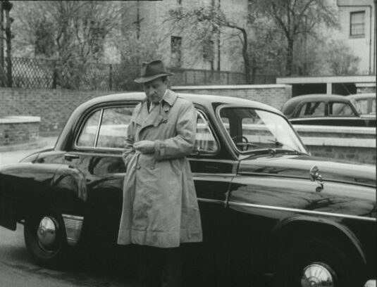 Kingsmill Terrace, NW8 looking towards the garages of ?Kingsmill?. Circa 1956