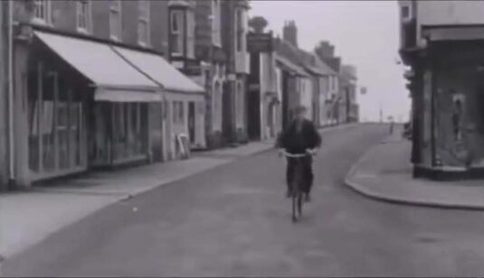 East Street and about to eneter Market Place, Southwold, Suffolk, Circa 1962