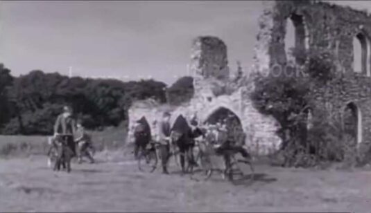 Greyfriars Monastery ruins, Dunwich, Suffolk Circa 1962