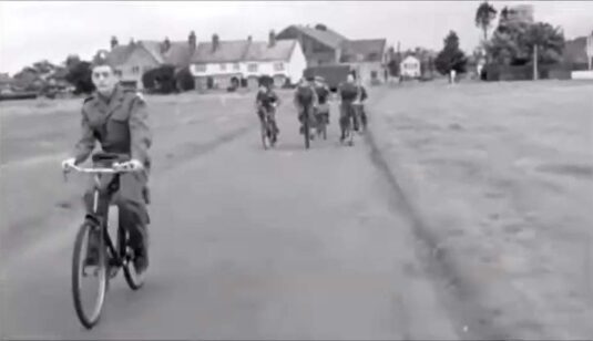 York Road looking east back to the town. Circa 1962
