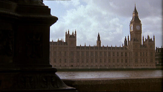 Houses of Parliament viewed from Albert Embankment.