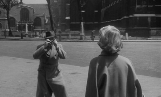 Broad Sanctuary, SW1 with St Margaret’s Church in the background. Circa 1955