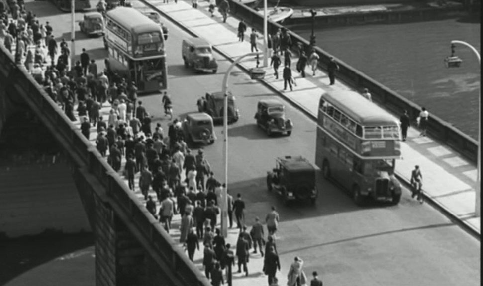 London Bridge looking south. Circa 1961