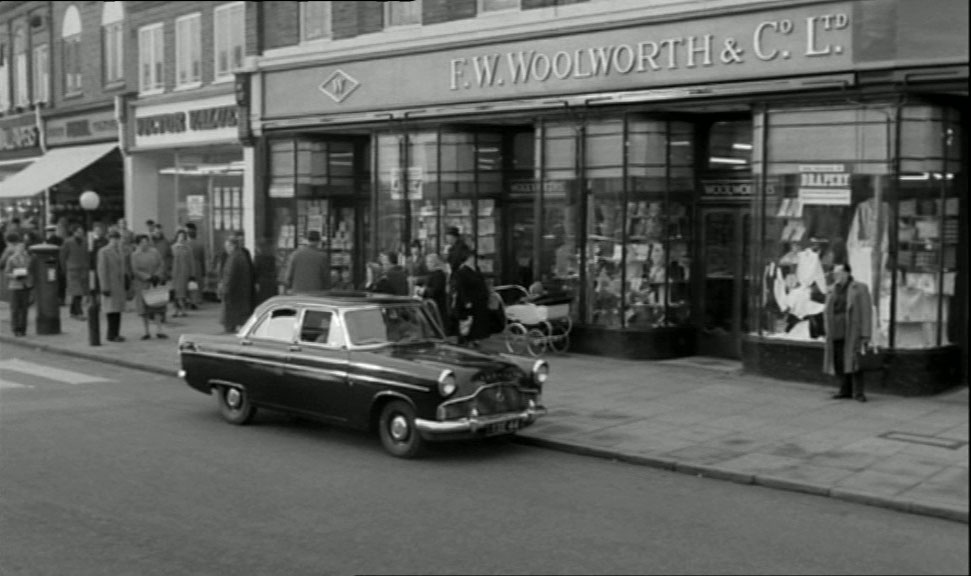 F W Woolworth & Co Ltd Circa 6 to 16 London Road, Morden, Surrey behind the camera is the junction with Morden Hall Road. Circa 1961