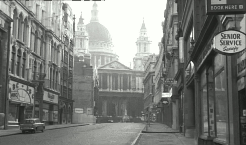 Ludgate Hill, EC4 looking towards St. Paul’s Cathedral Circa 1961