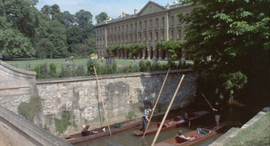 The "Backs", Oxford. This is the bridge over the River Cherwell Circa 1967