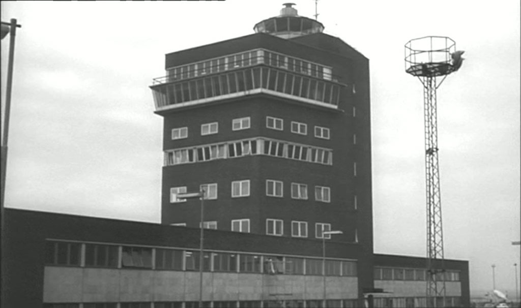 Heathrow Airport Central control tower. Circa 1961
