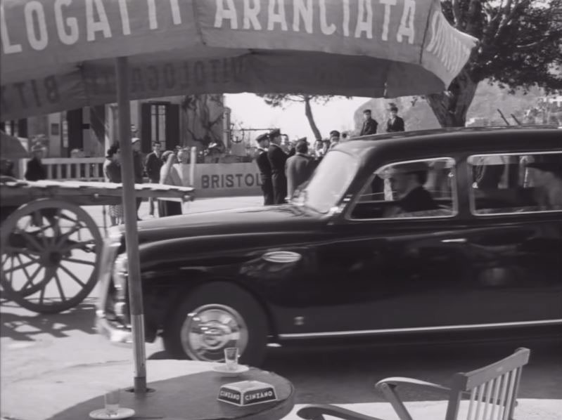 Piazza Duomo in Ravello, located high above the Bay of Salerno. Circa 1953
