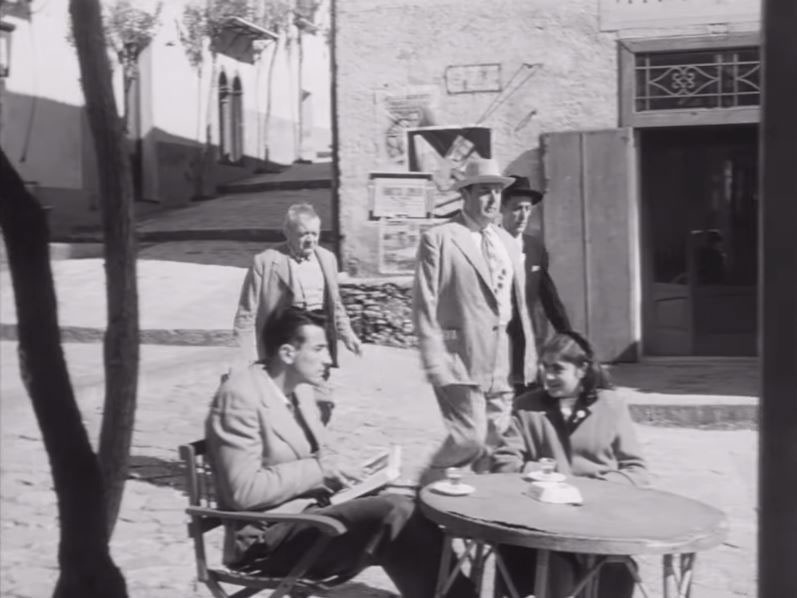 Piazza Duomo in Ravello, located high above the Bay of Salerno Circa 1953