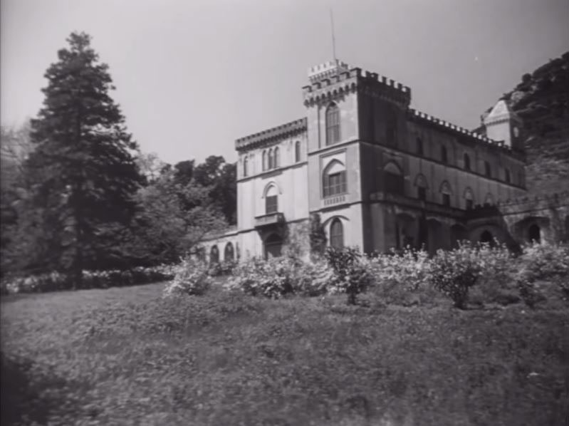 Castello Colonna which rises on the San Pietro hills at Piano di Sorrento, located west of Positano. Circa 1953